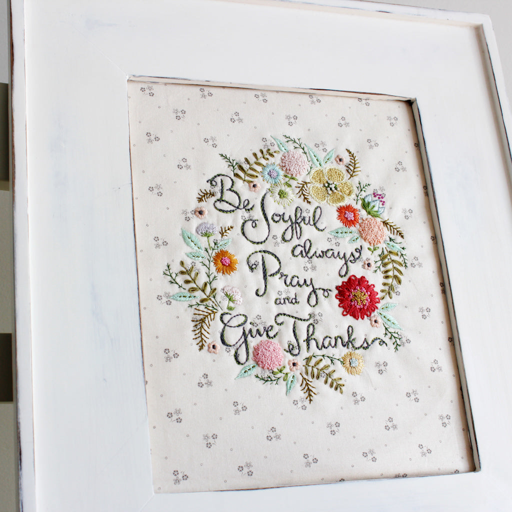 Be Joyful | Embroidery PDF Pattern