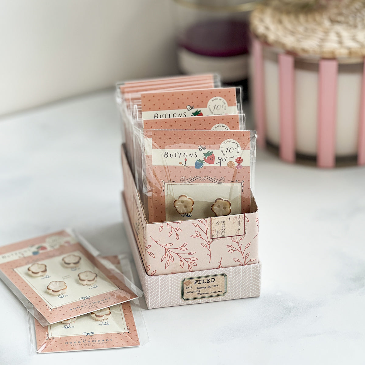 Brown Sugared Flower Resin Sewing Craft Buttons