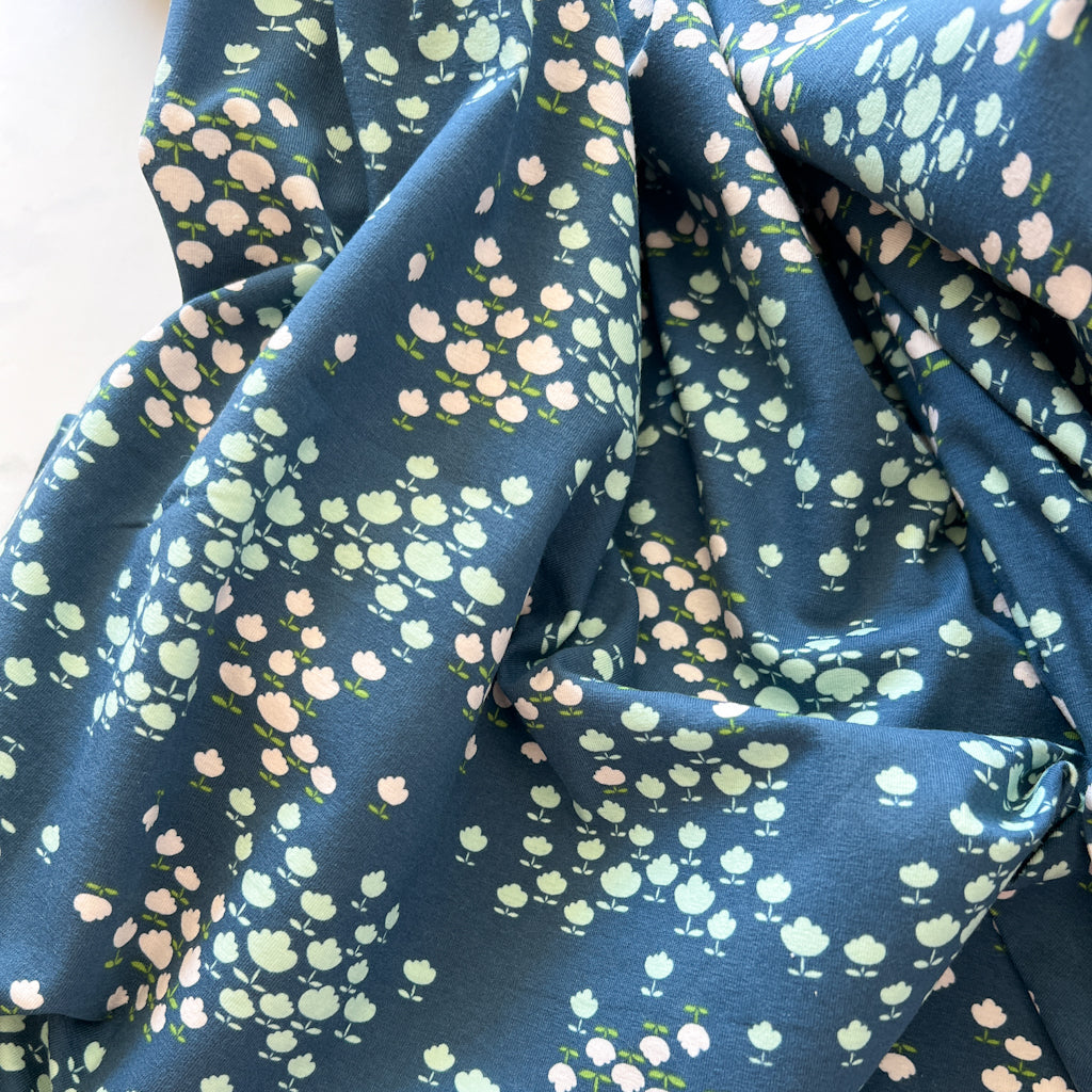 Buttercup Drops- Playground KNIT fabric by Amy Sinibaldi | 1 yard