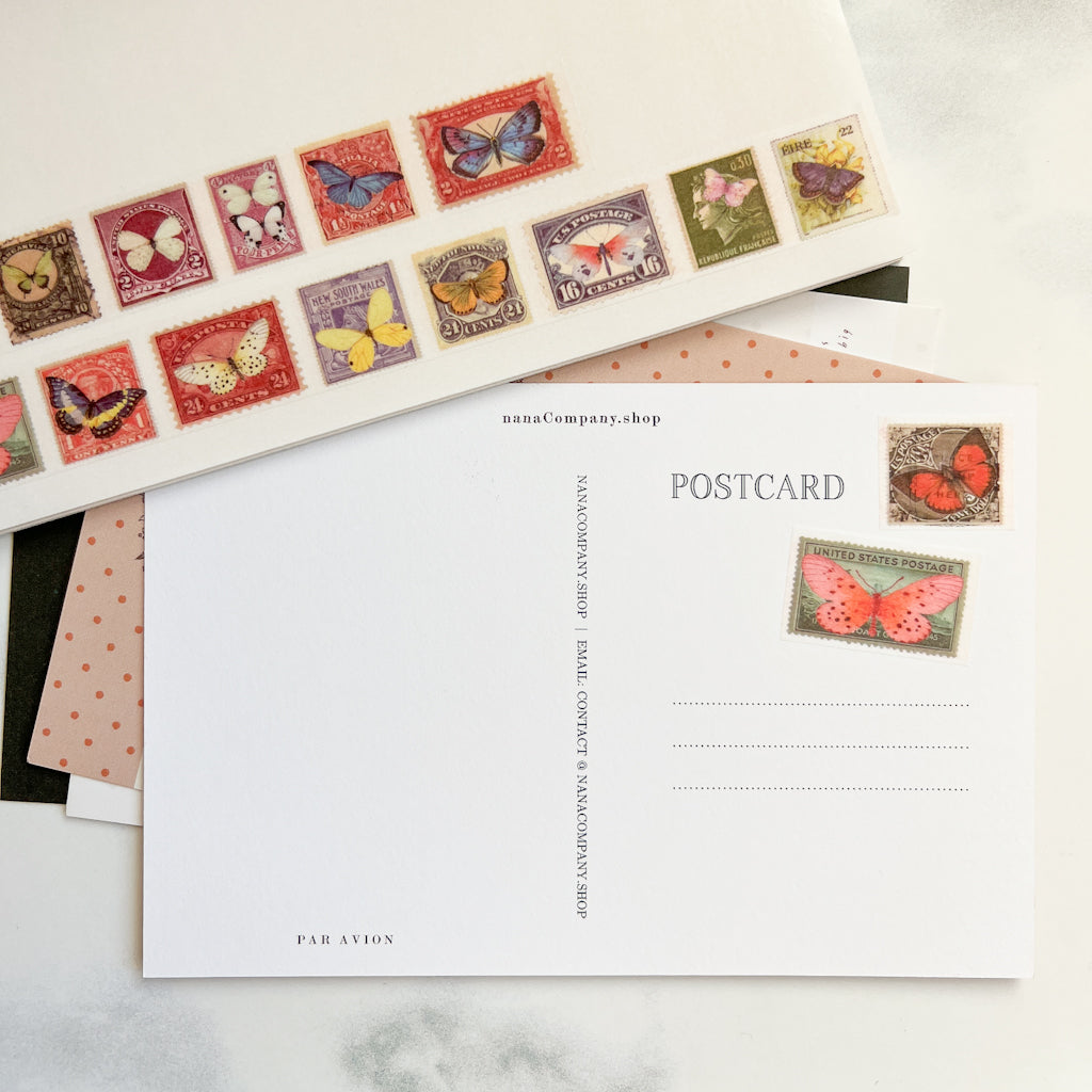 Butterfly Postal Stamp Washi Tape