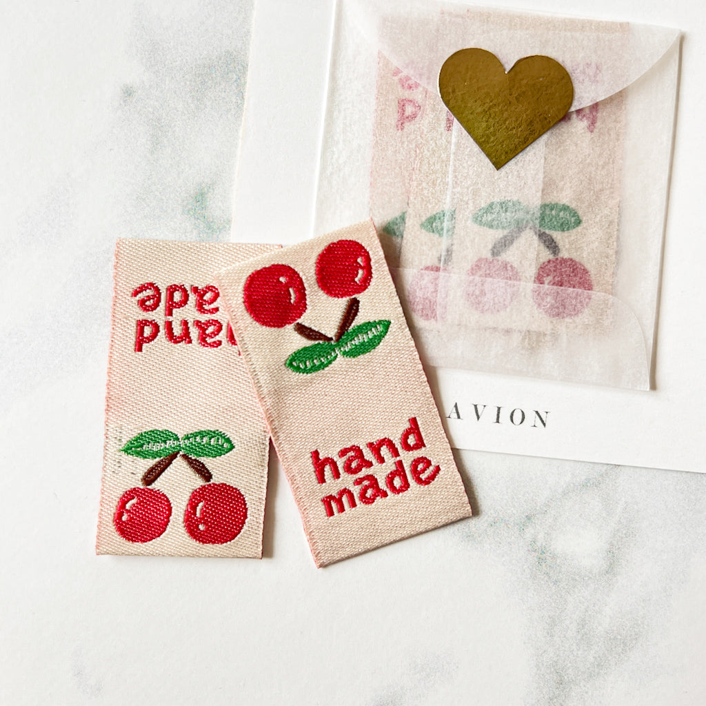 Cherry Handmade | set of 3 woven labels