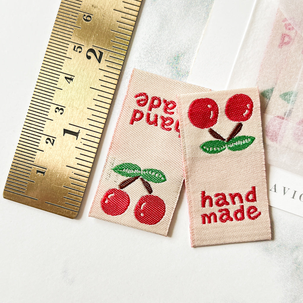 Cherry Handmade | set of 3 woven labels