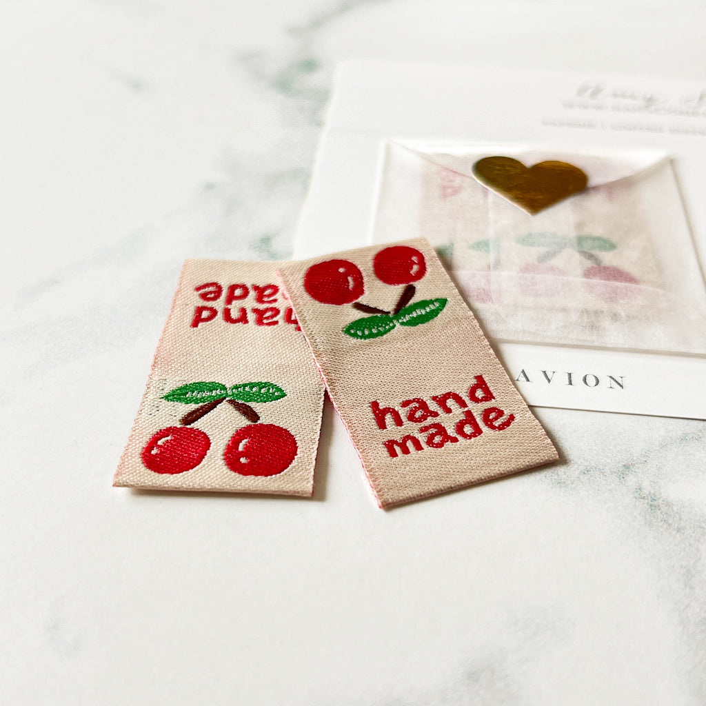 Cherry Handmade | set of 3 woven labels