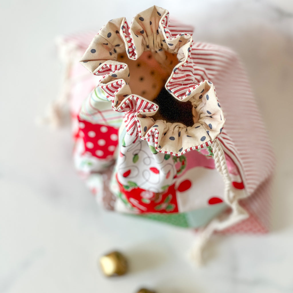 Christmas Patchwork | Drawstring Bag