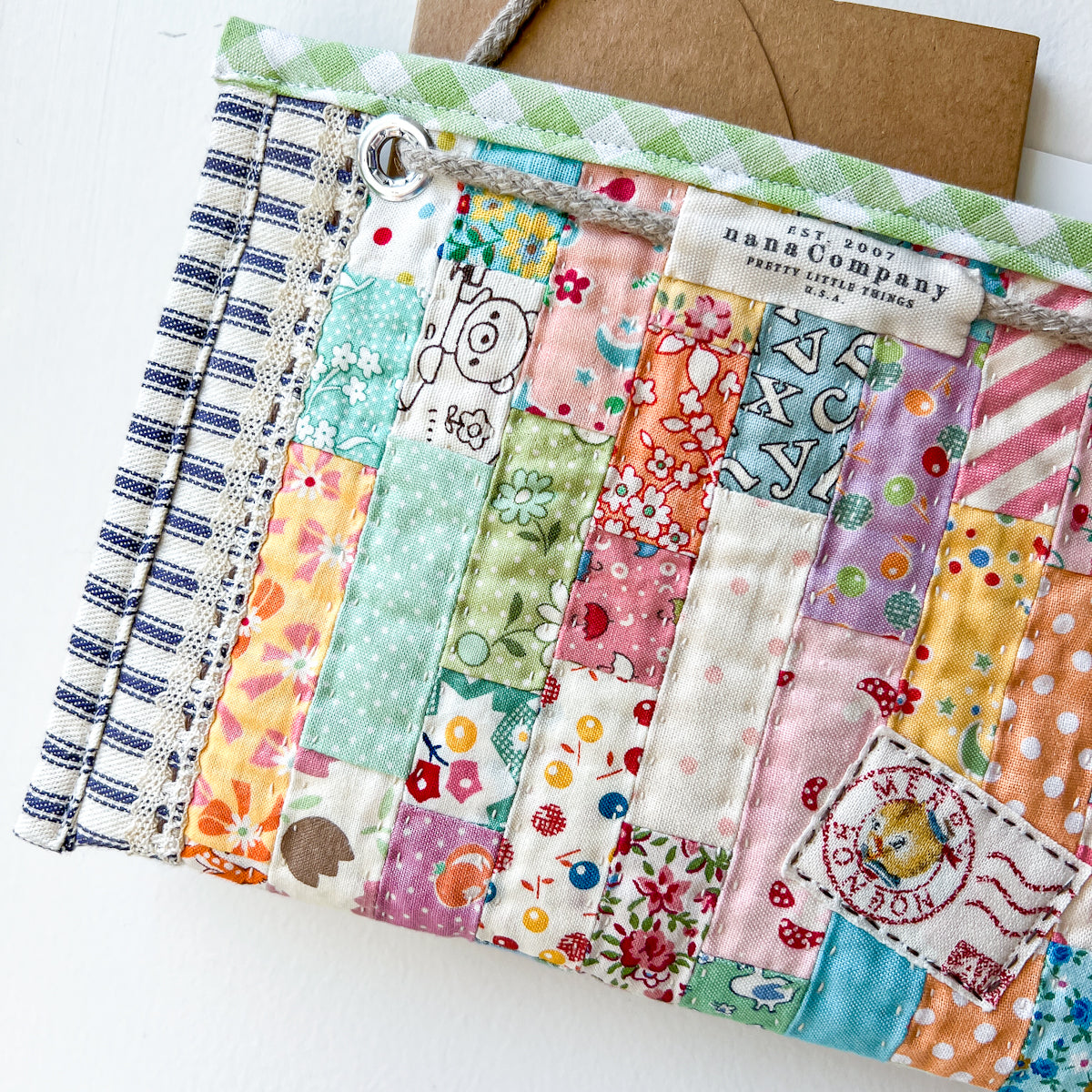 Handmade Favorites Quilted Hanging Wall Pocket Hanging