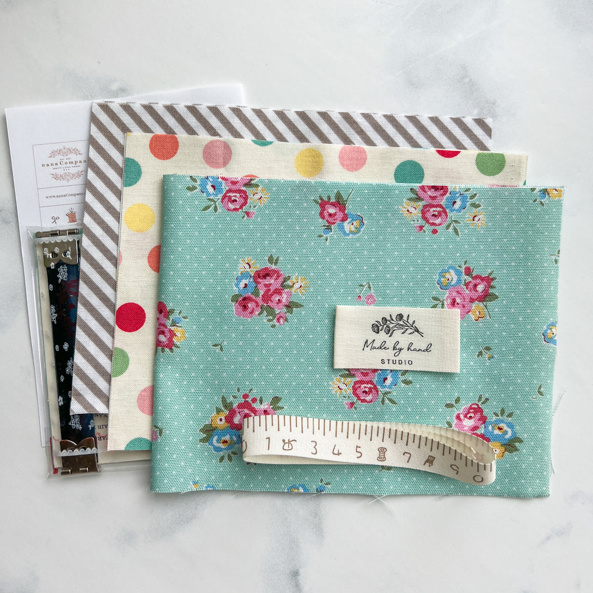 Fun and Flexy Frame Pouch Kit | Minty Green Flower Sugar Maison