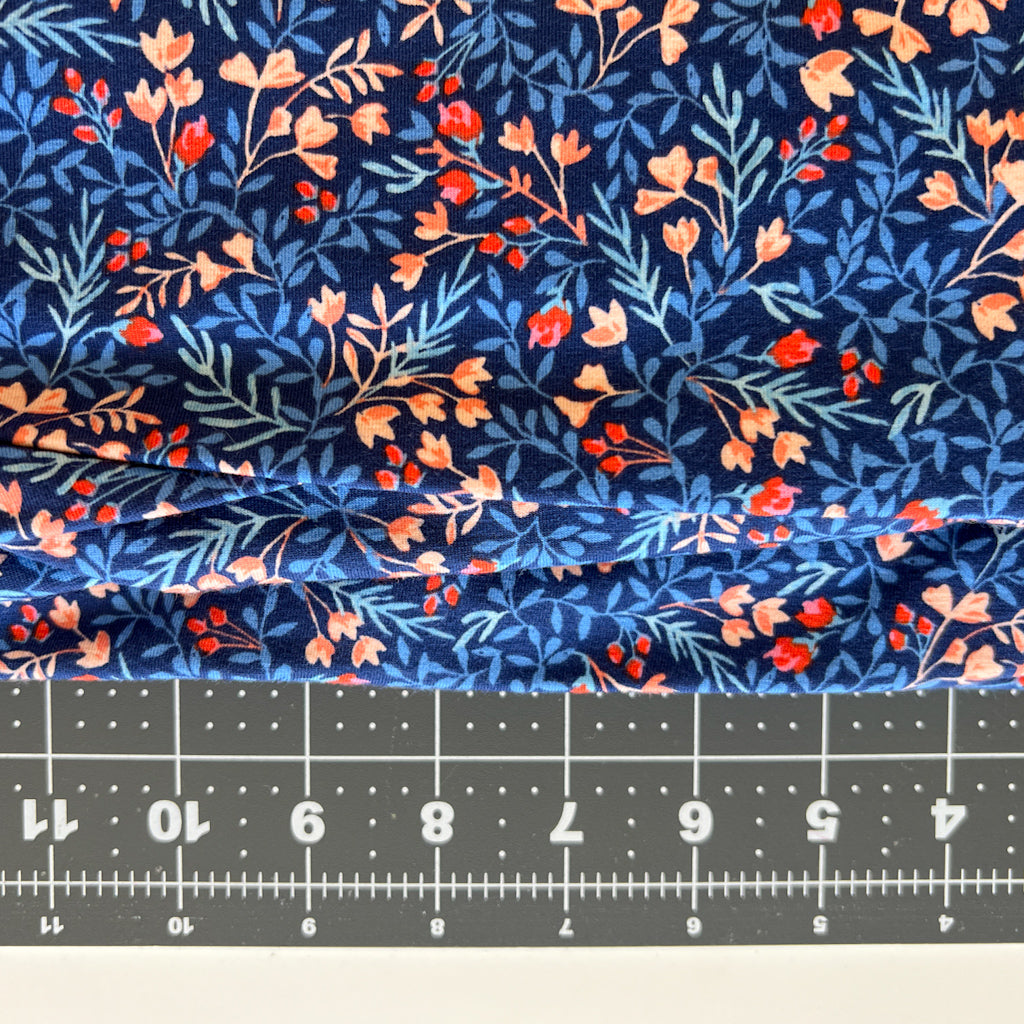 Floral No. 9 KNIT fabric by Amy Sinibaldi | Sonata Collection 1 yard