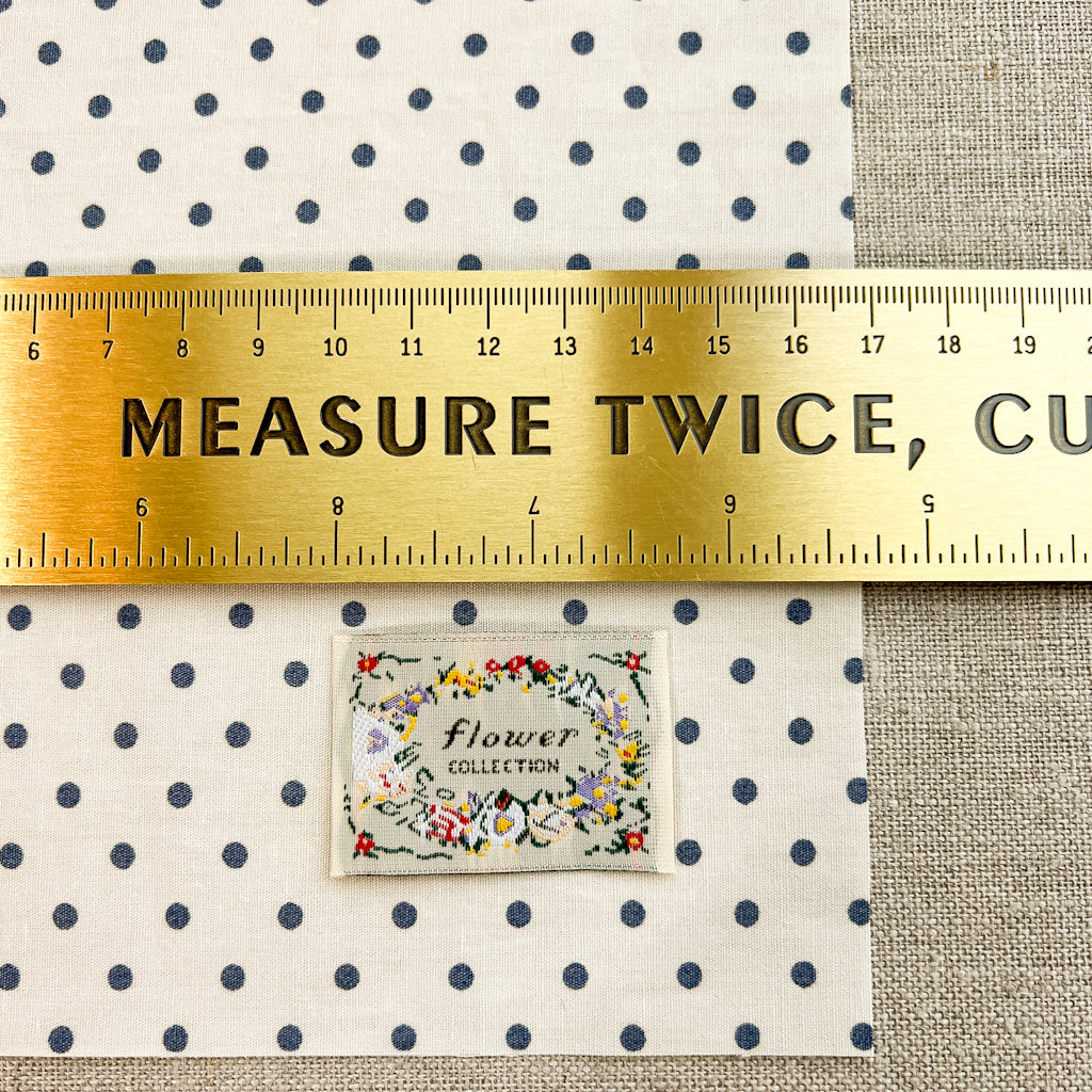 Flower Collection Woven Labels | set of 3