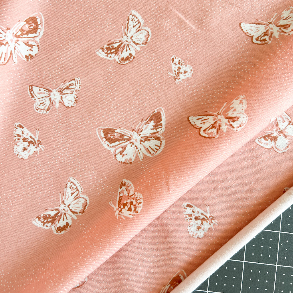 Flutterby Haze- Dollhouse KNIT fabric by Amy Sinibaldi | 1 yard