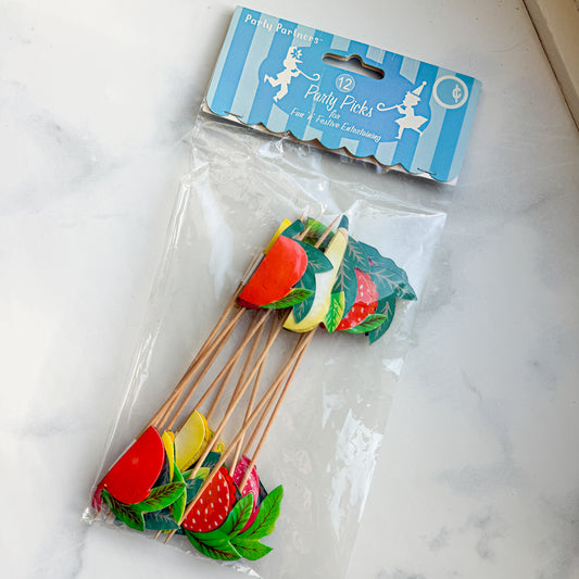 Fruit Party Picks | Set of Twelve