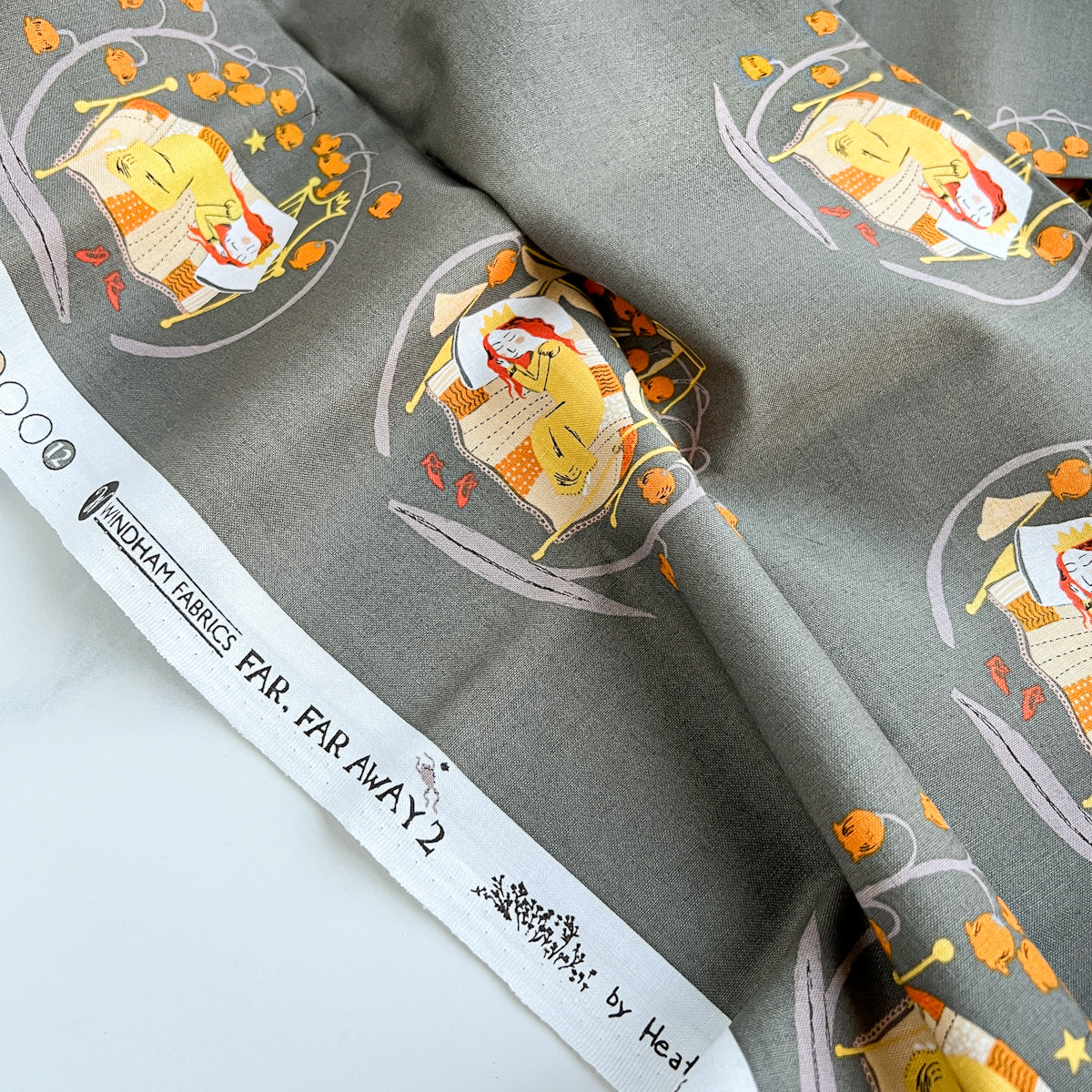 Heather Ross fabric - Far Far Away II Sleeping Beauty | Half Yard