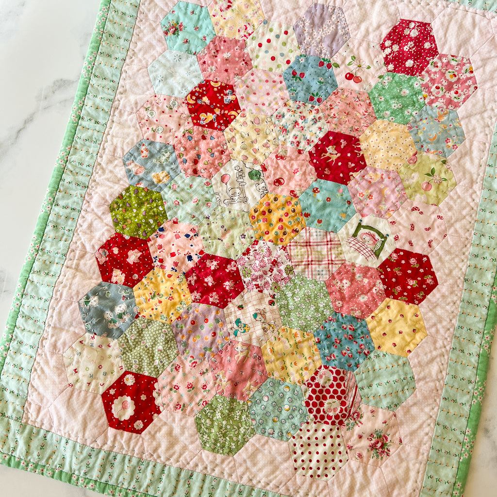 Hand pieced Doll Quilt