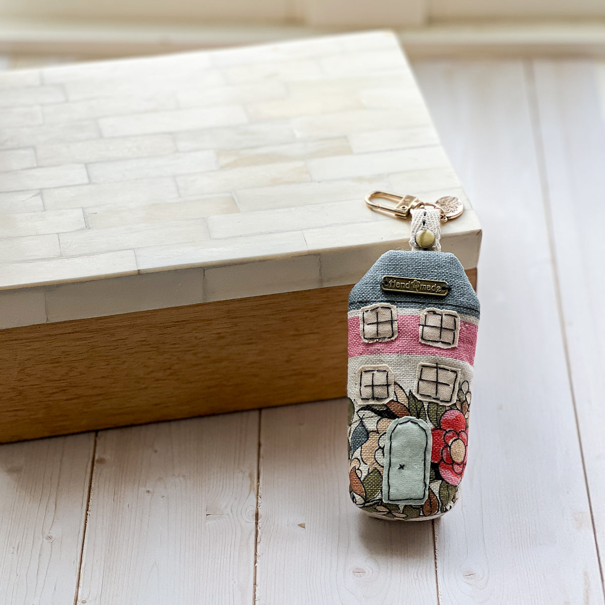 Lavender filled House sachet with Attachment and metal charm