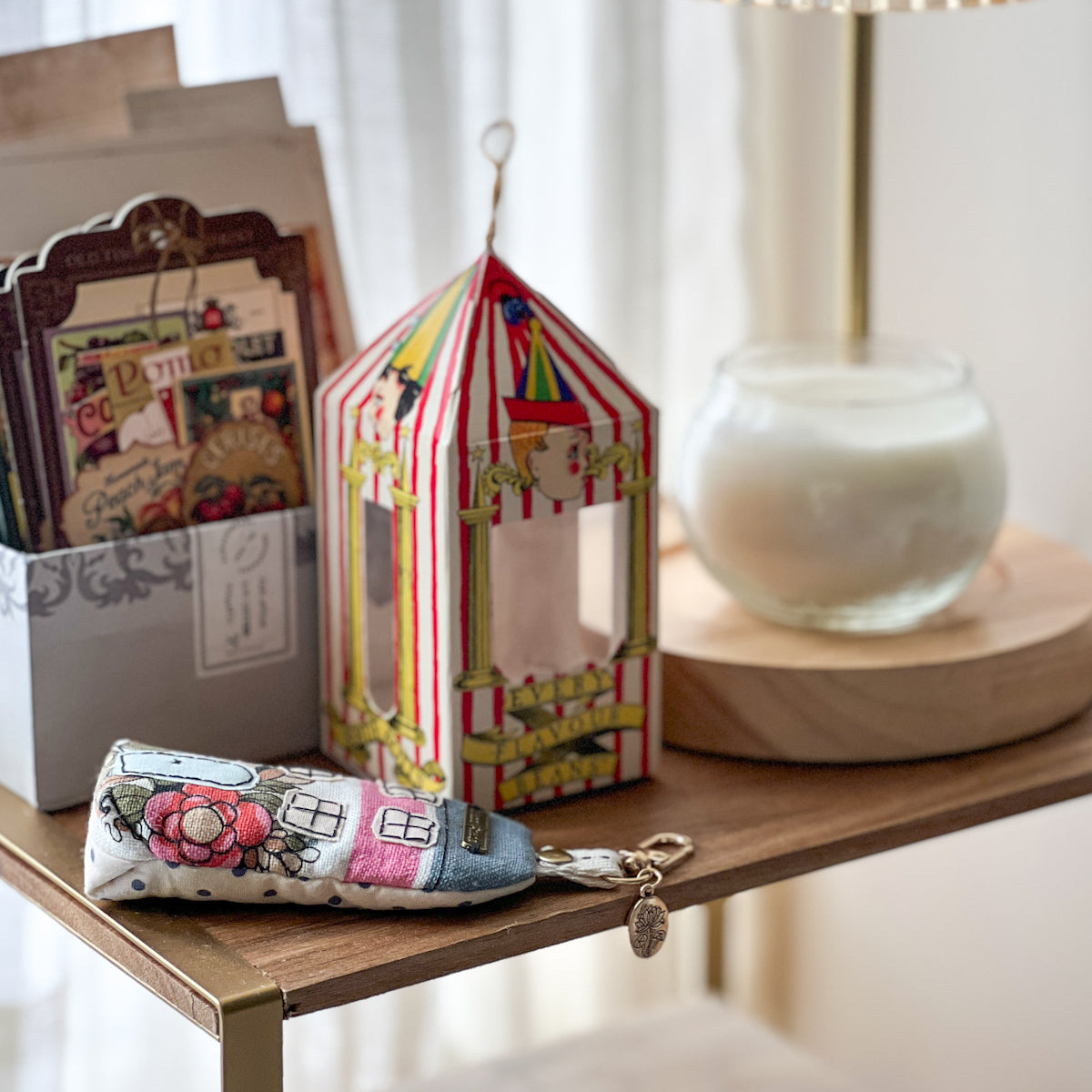 Lavender filled House sachet with Attachment and metal charm