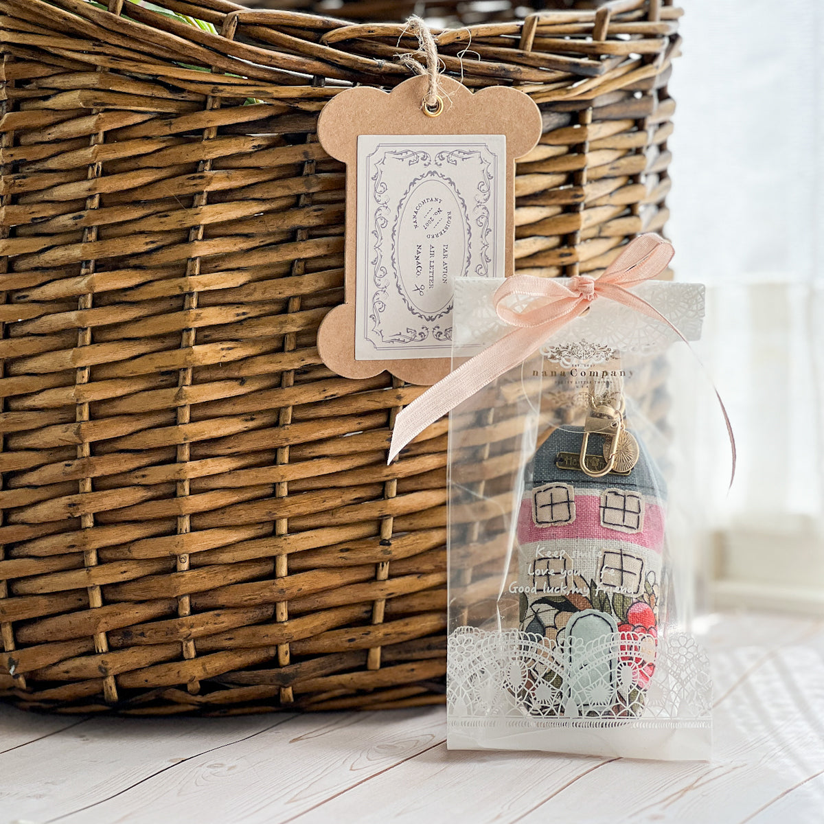 Lavender filled House sachet with Attachment and metal charm