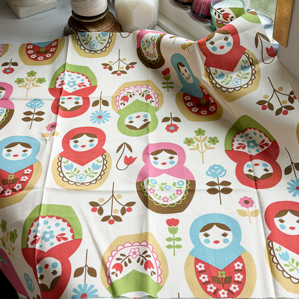 Matryoshka fabric by Trefle for Kokka | Choose Color