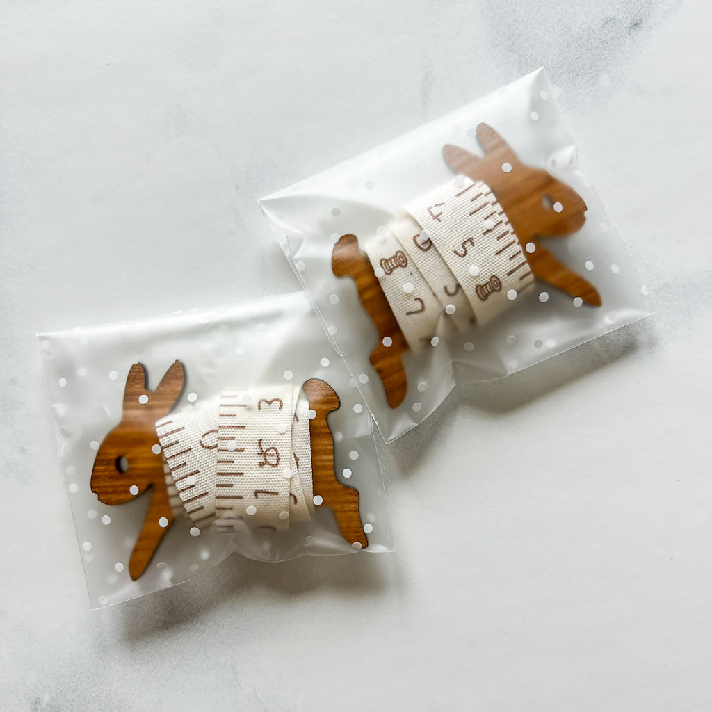 Measure Tape Ribbon Bunny Bobbin | 1 yard