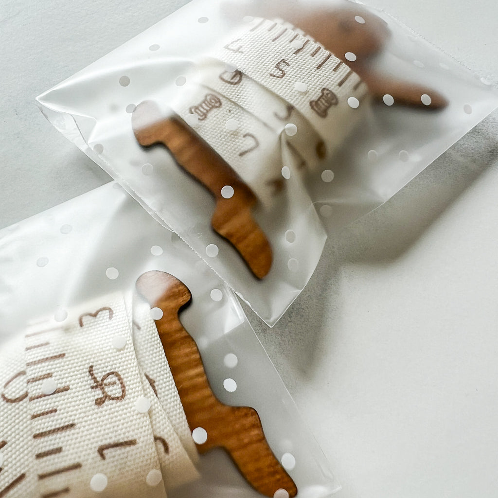Measure Tape Ribbon Bunny Bobbin | 1 yard