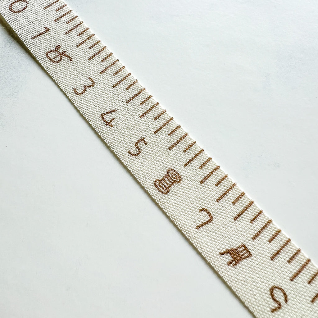 Measure Tape Ribbon Bunny Bobbin | 1 yard