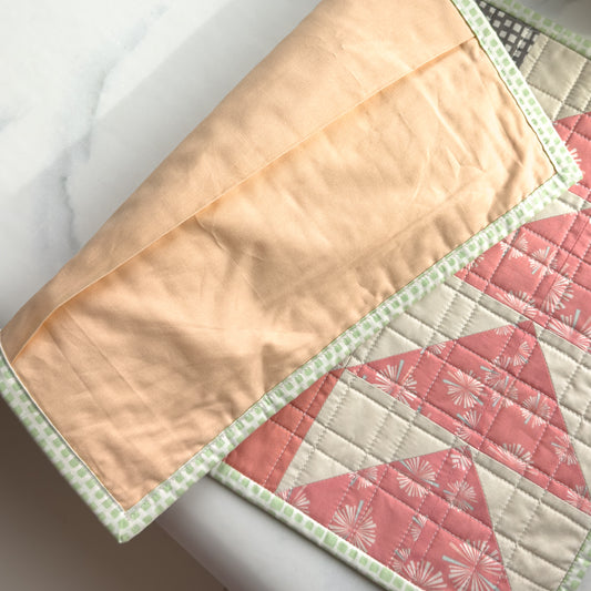 Sweet Pastel HST Paperie Quilted Mat or Cushion Cover