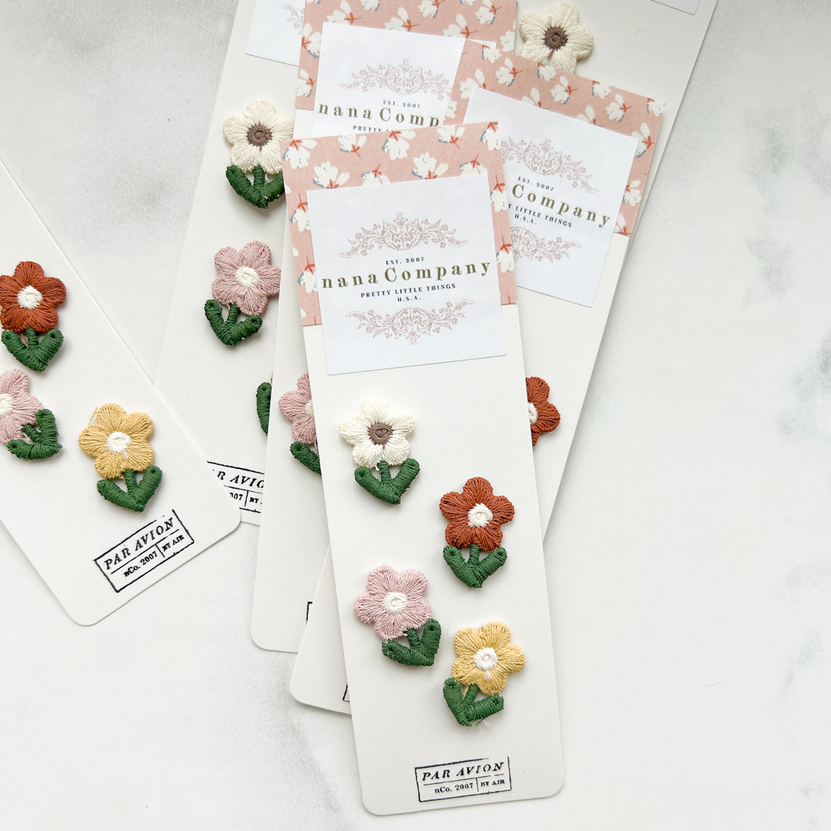 Petite Flower Appliqué Sew-on Patches