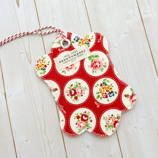 Handmade Fabric Bobbin | Three Yards Red Christmas Ribbon