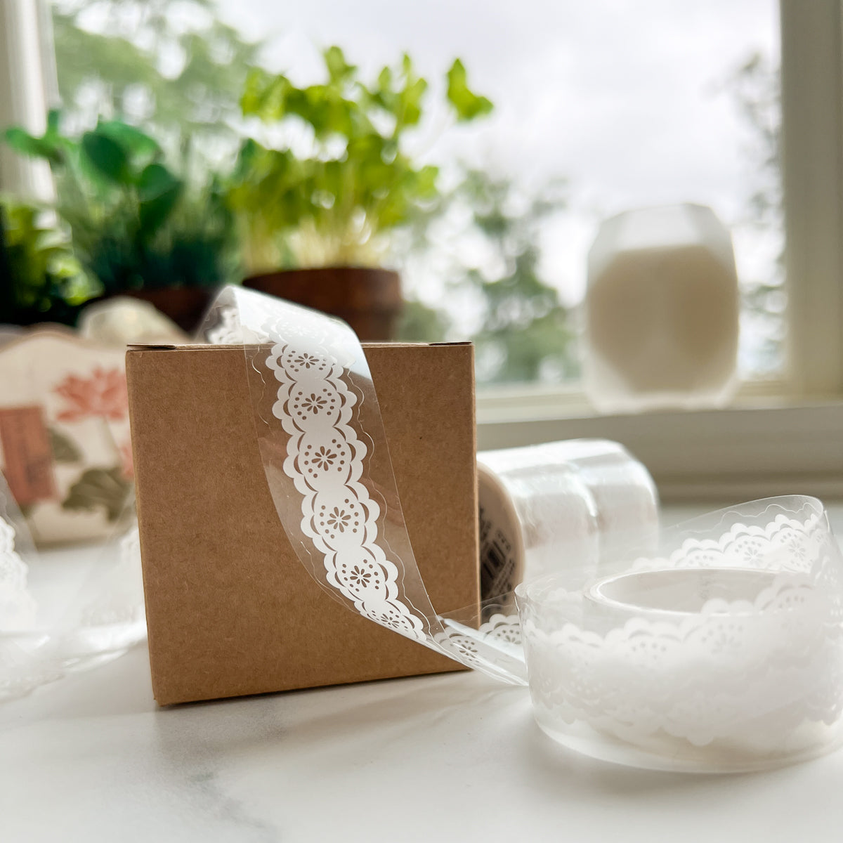 Scalloped Lace Clear Washi Tape