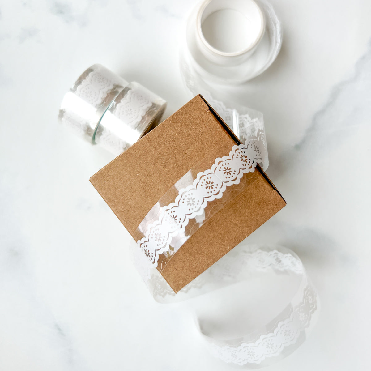 Scalloped Lace Clear Washi Tape