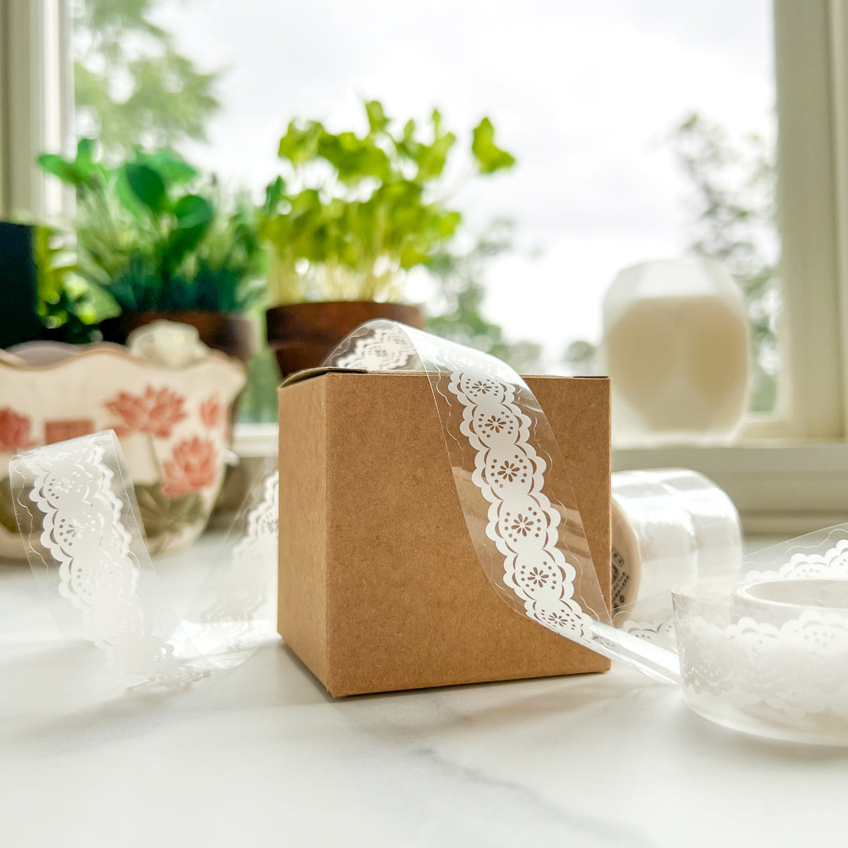 Scalloped Lace Clear Washi Tape