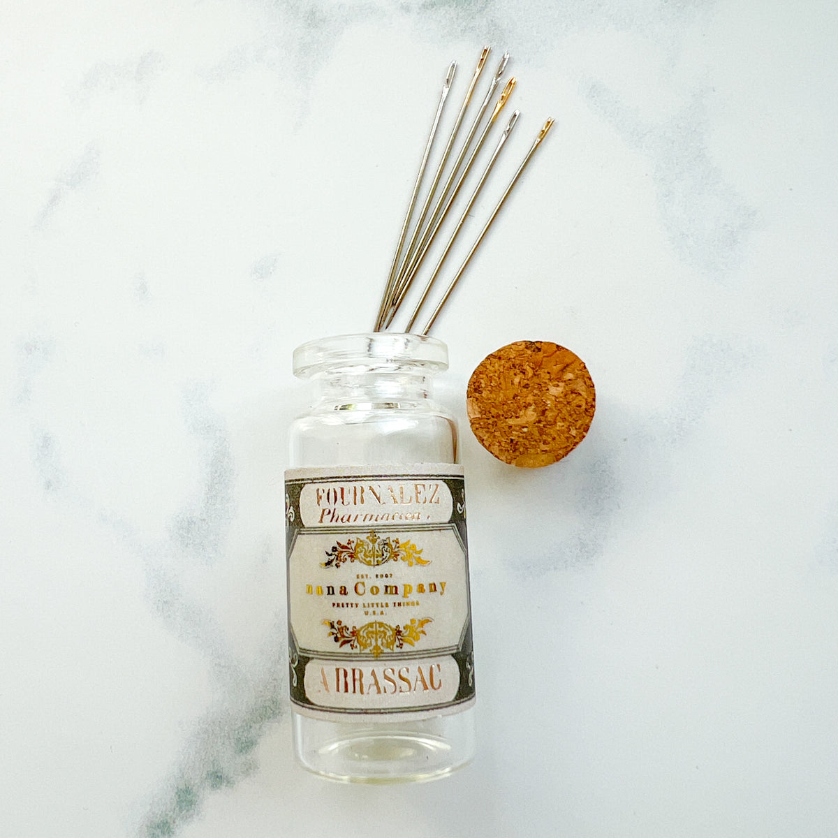 Self-threading Needles - Decorative Glass Vial