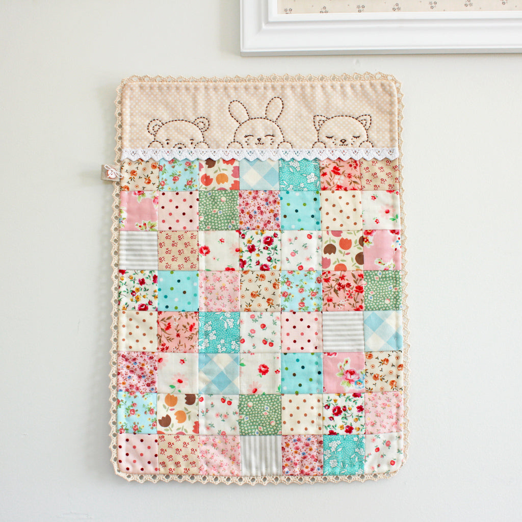 Sleepy Time Animal Pals | Embroidery + Doll Quilt PDF Pattern