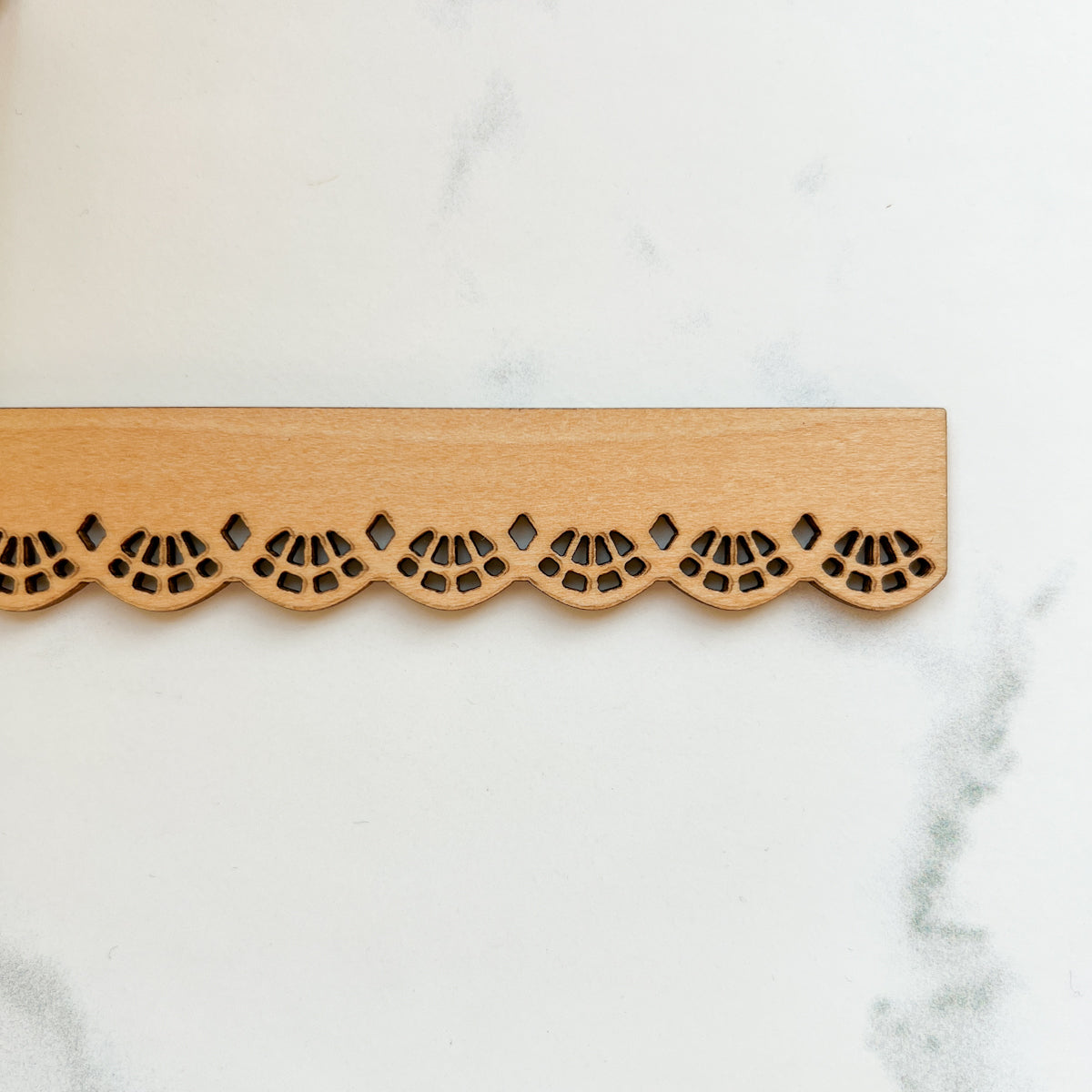 Wood Lace Centimeter Ruler