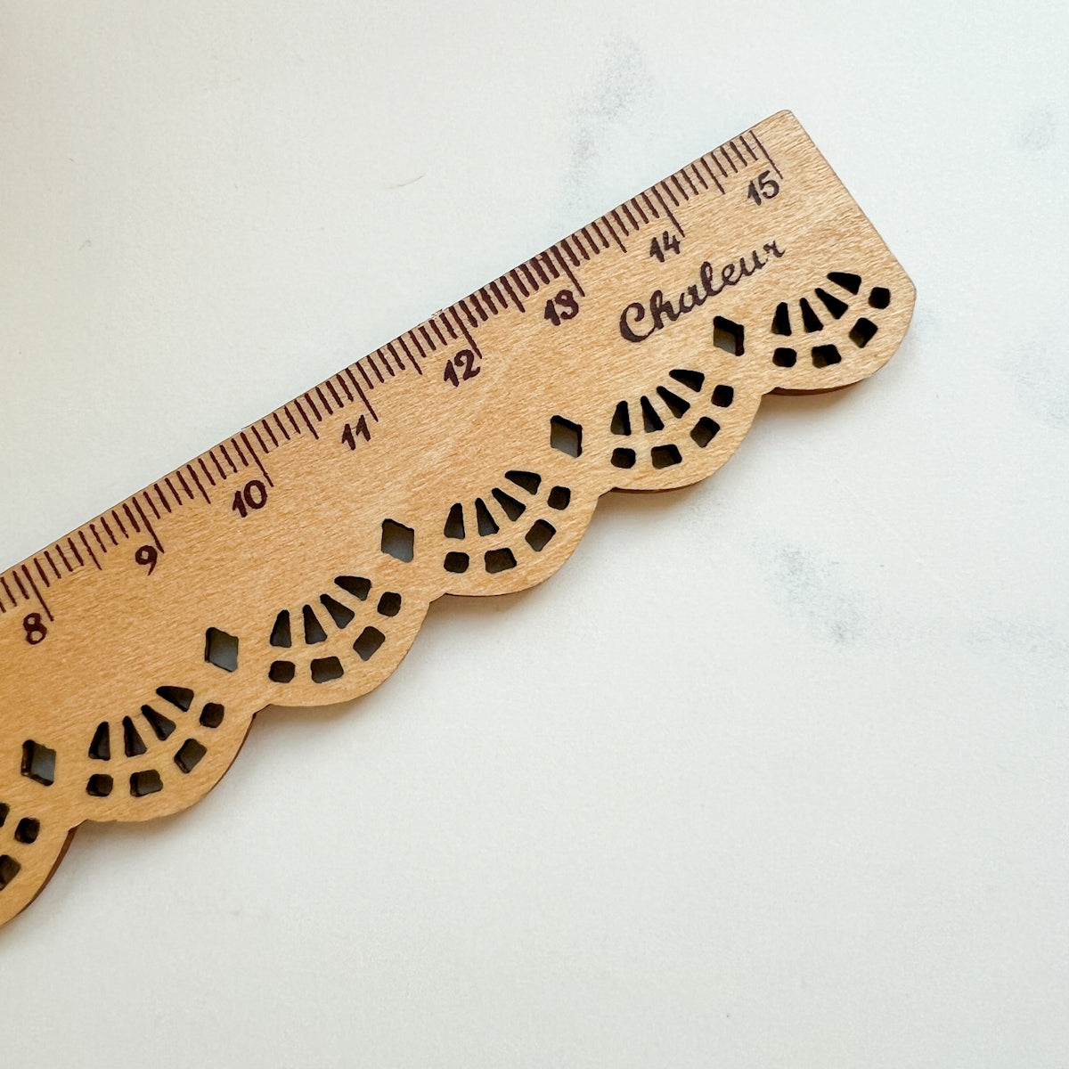 Wood Lace Centimeter Ruler