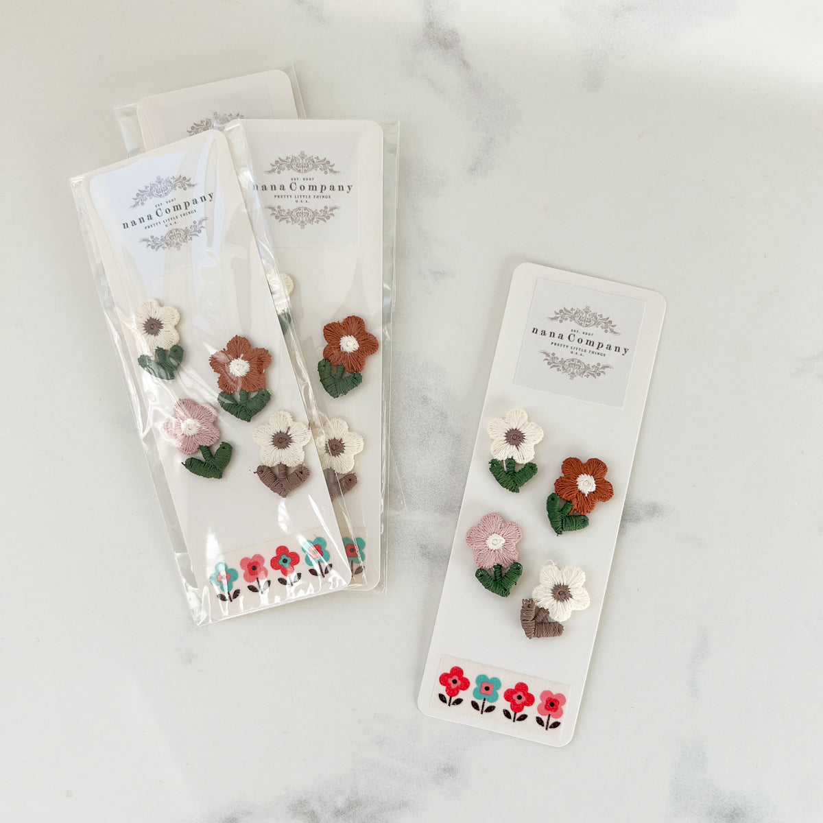 Petite Flower Appliqué Sew-on Patches