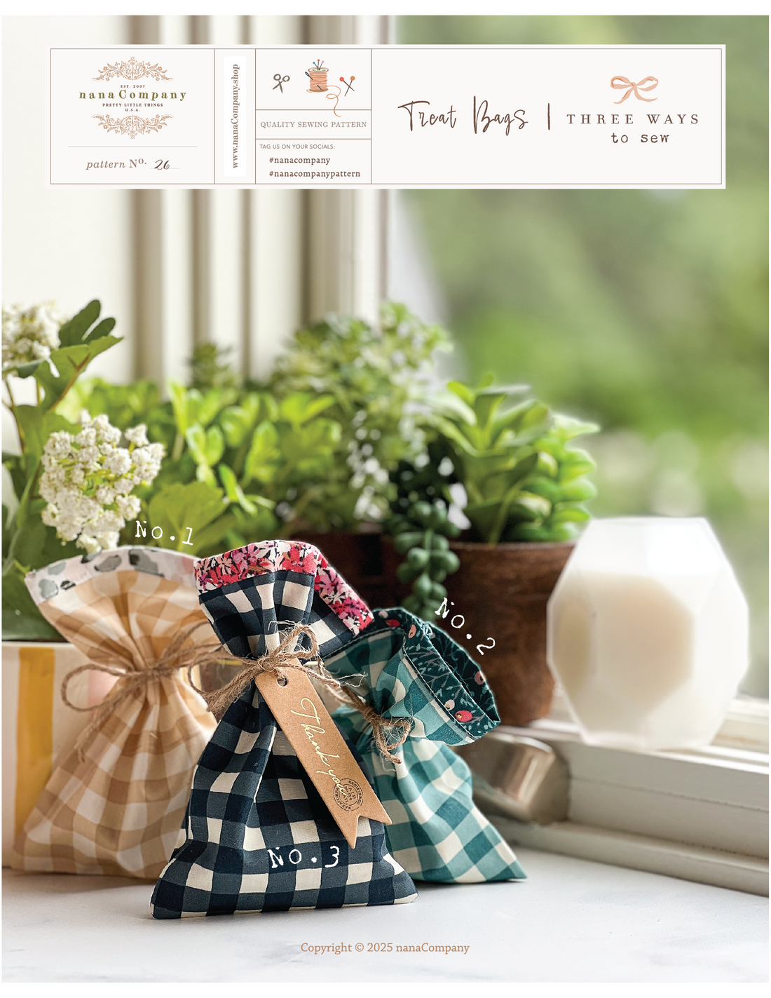 Treat Bags Free DIY | How to sew 3 different ways
