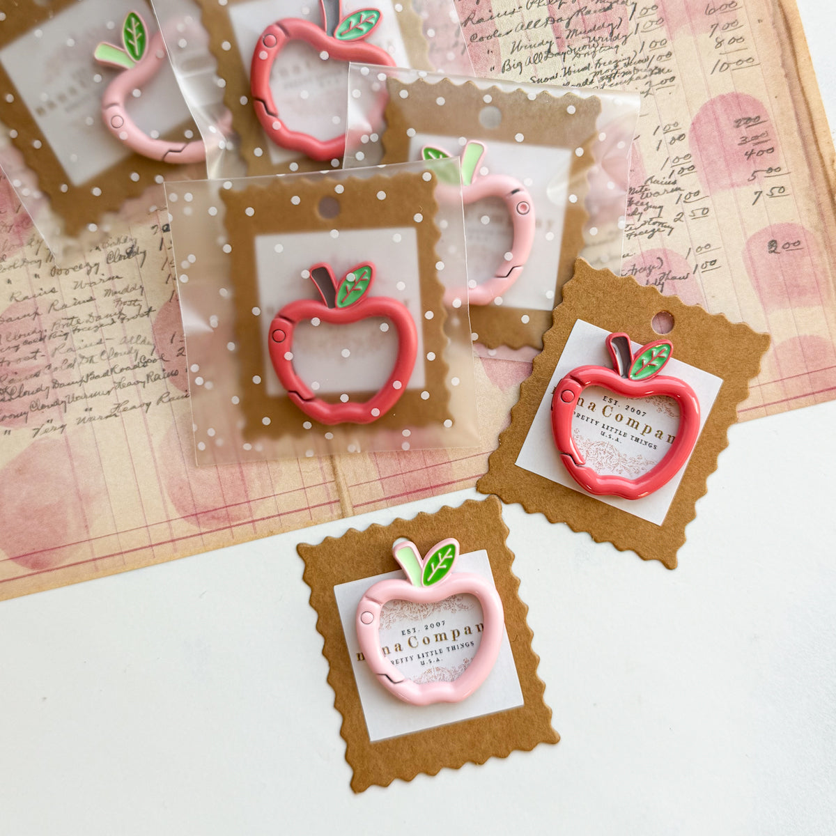 Cute Apple-shaped Carabiner clips clasp | Choose Color