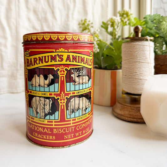 Barnum’s Animals National Biscuit Company Tin Vintage