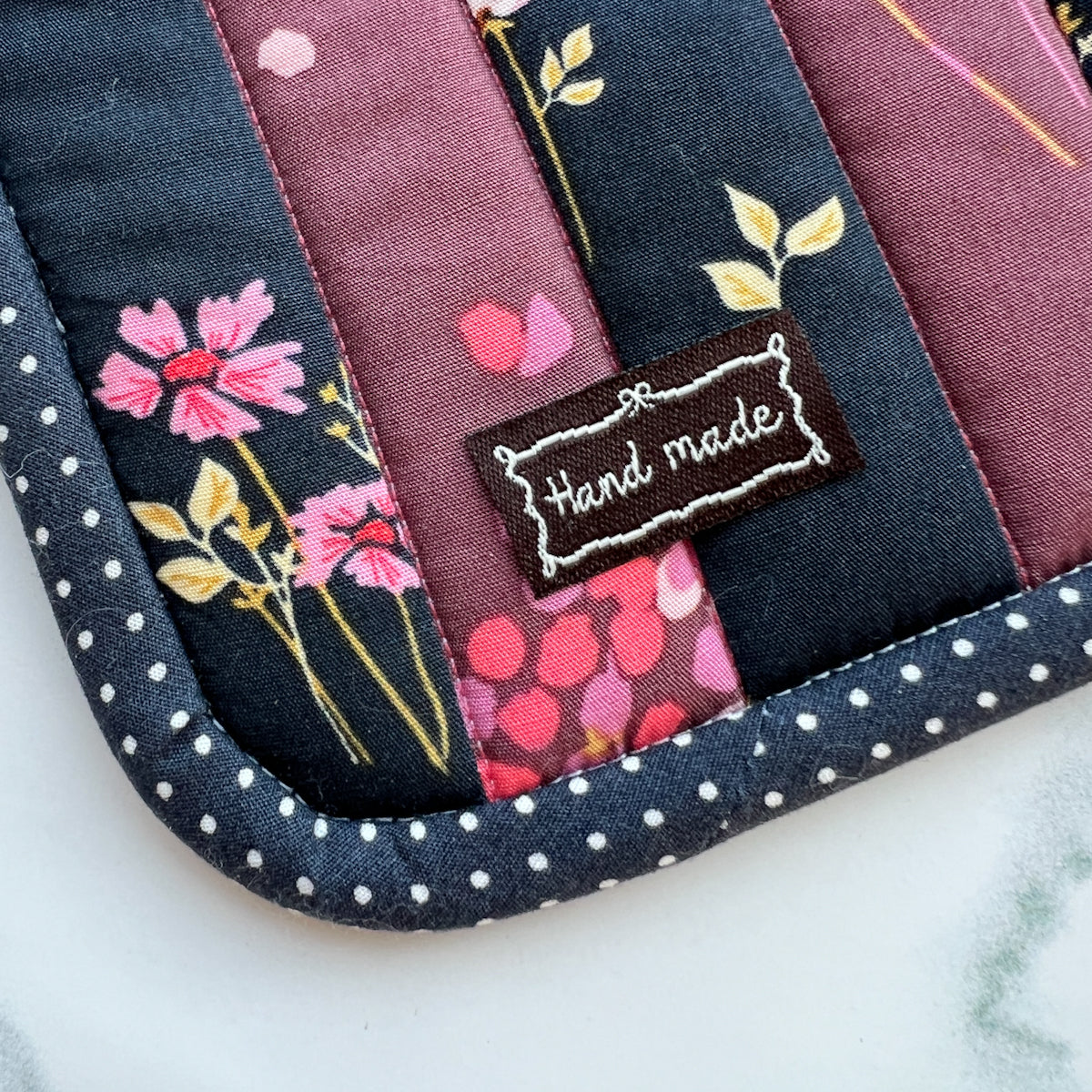 Bow-frame Hand made sew-on woven labels | Three Labels