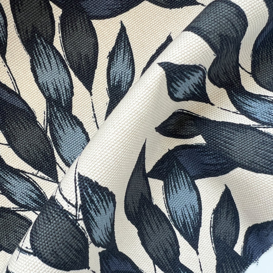 Brushed Leaves Canvas | Half Yard