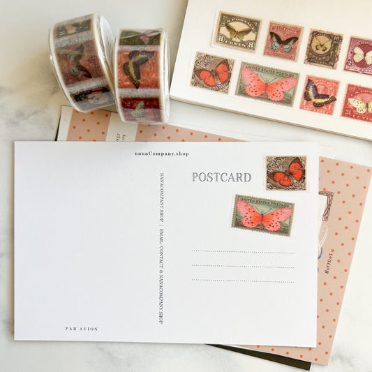 Butterfly Postal Stamp Washi Tape