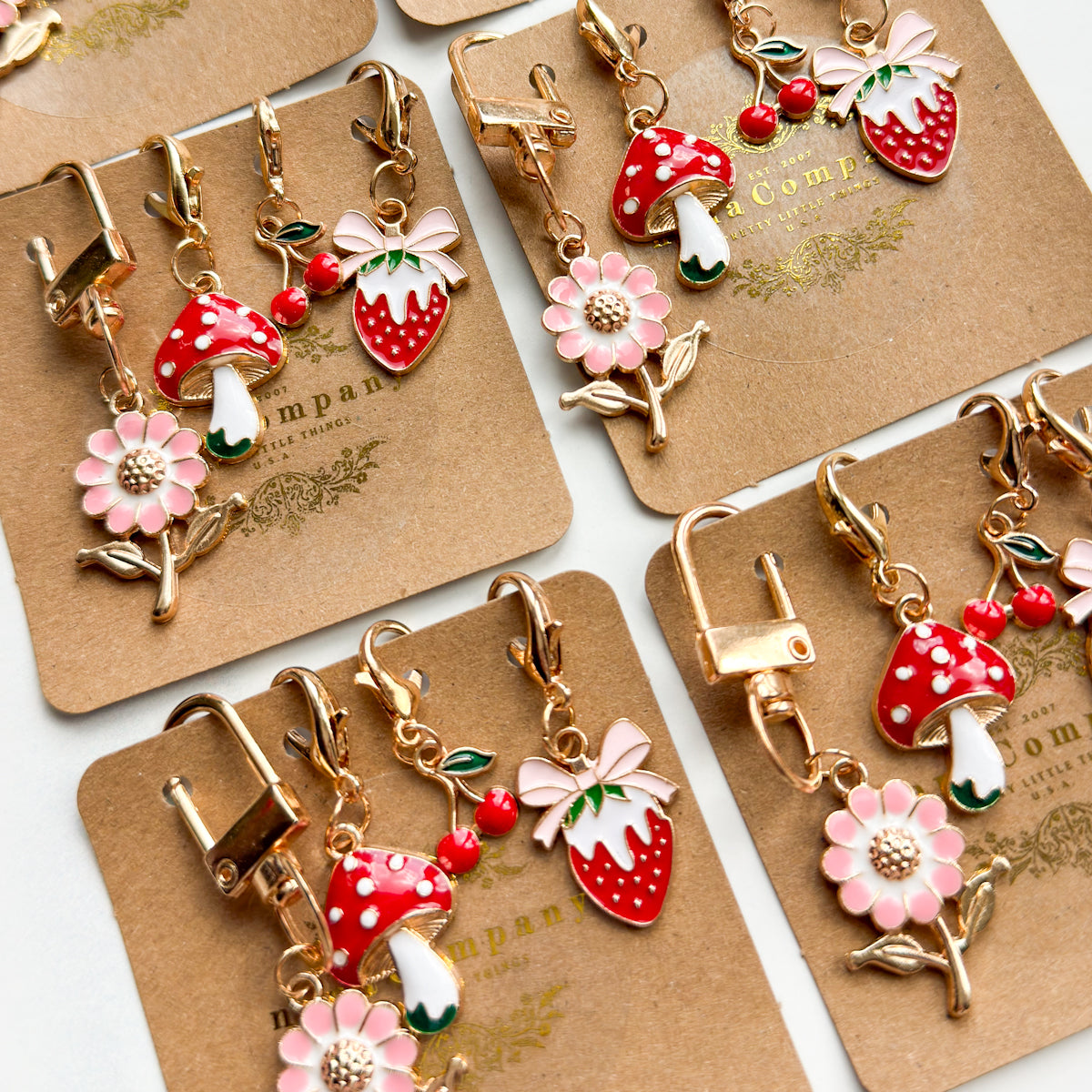 Limited Edition Cute Charms for Zipper Pulls, Knitting, Keychains, Backpacks- from nanaCompany