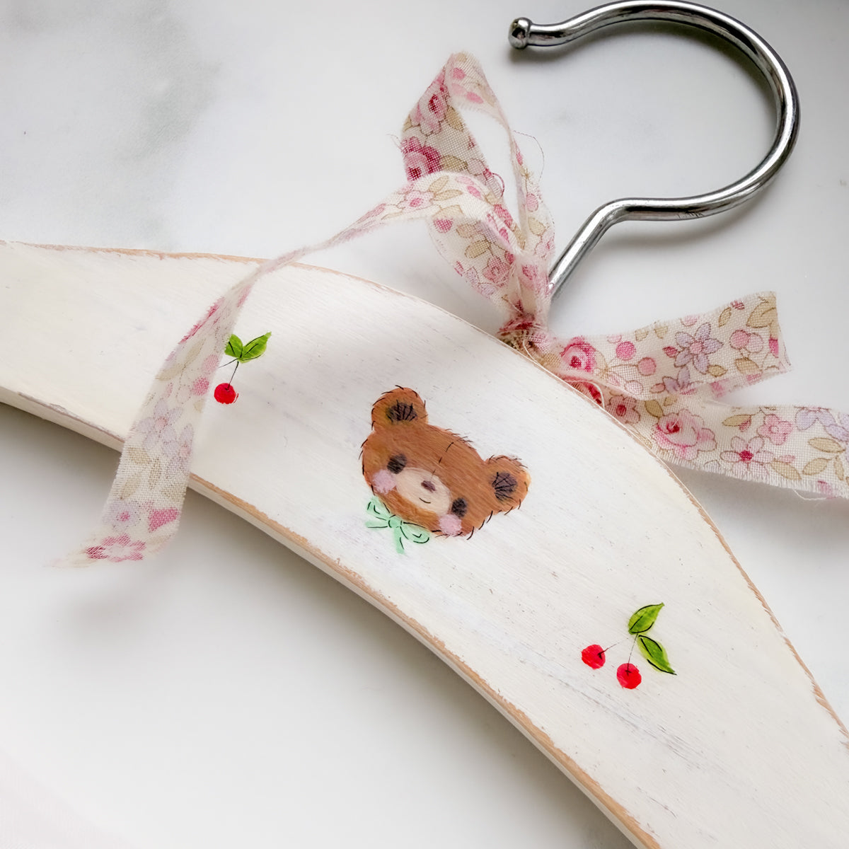 Cute Hand-painted Wood Baby Child Hanger | No.1