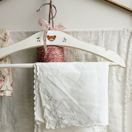 Cute Hand-painted Wood Baby Child Hanger | No.1