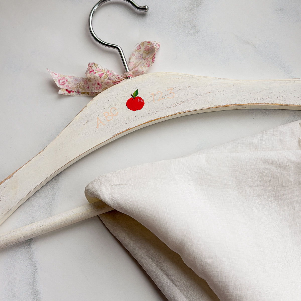Cute Hand-painted Wood Baby Child Hanger | No.1