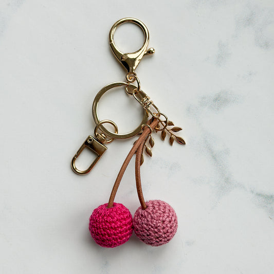 Cherry Crochet Accented Clip-on Clip-off Clasps | Choose Color