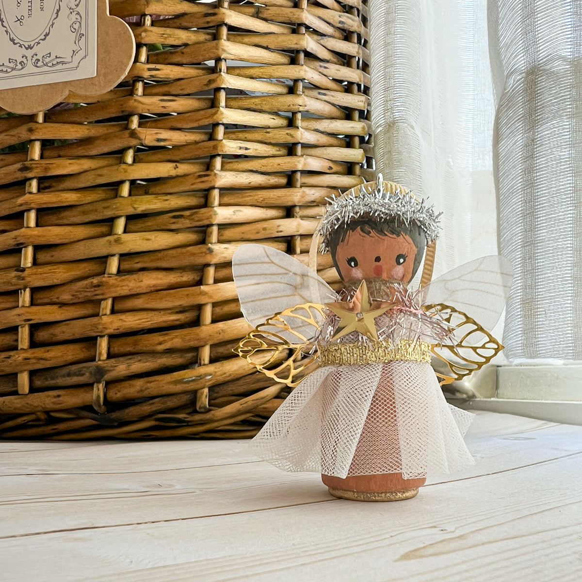 Hand Painted Christmas Angel Ornaments | Choose Color