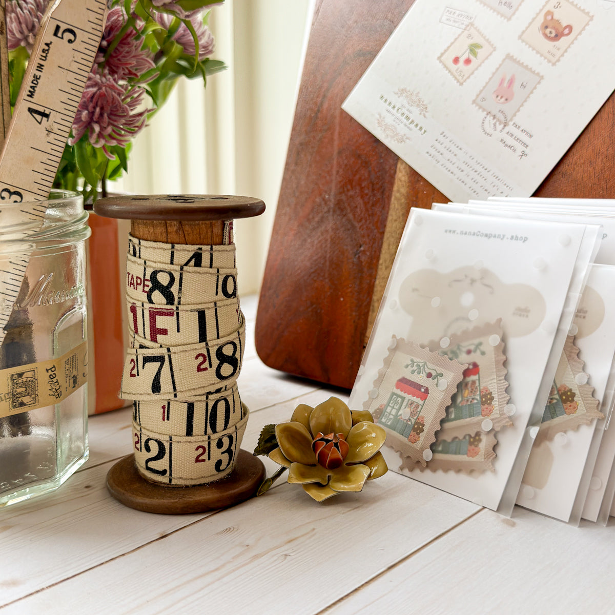 Cozy Bakery Stamp-shaped Woven Labels | Three Labels