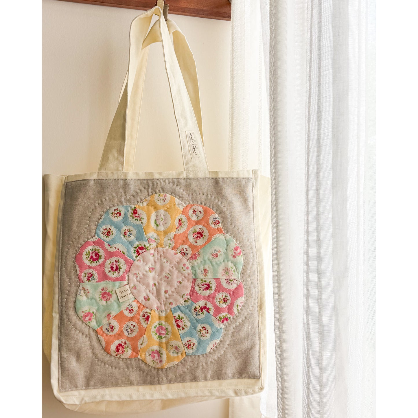 Canvas Tote Bag featuring Patchwork by Amy Sinibaldi | Choose style