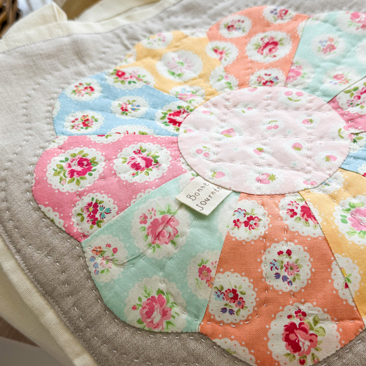 Canvas Tote Bag featuring Patchwork by Amy Sinibaldi | Choose style