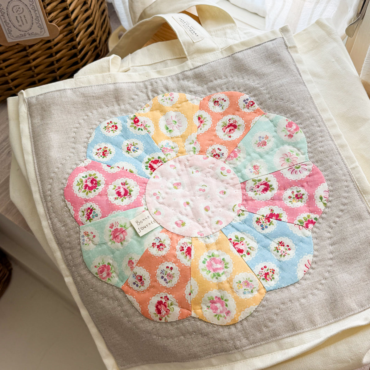Canvas Tote Bag featuring Patchwork by Amy Sinibaldi | Choose style